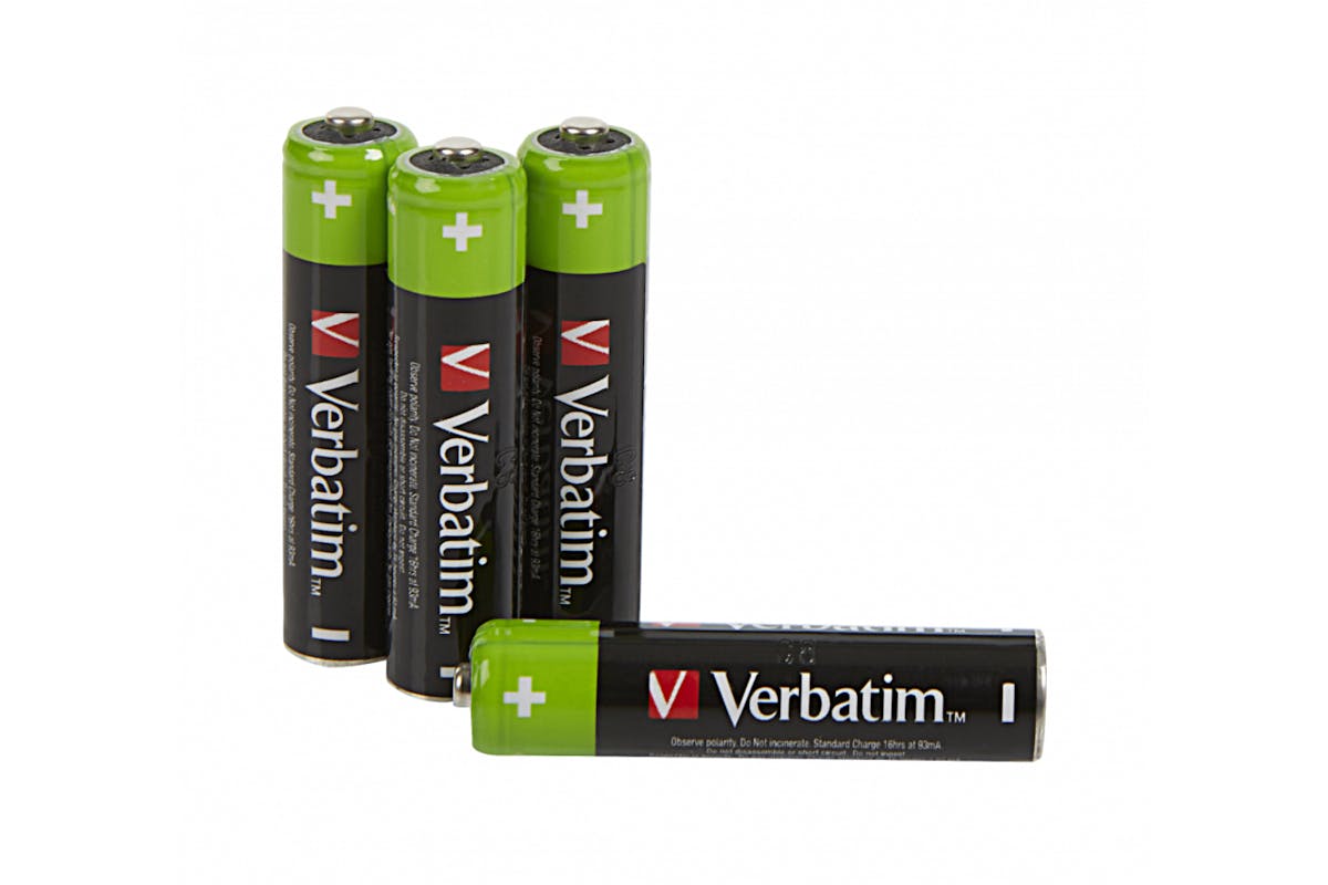 Verbatim AAA Premium Rechargeable Batteries | 4 Pack-5