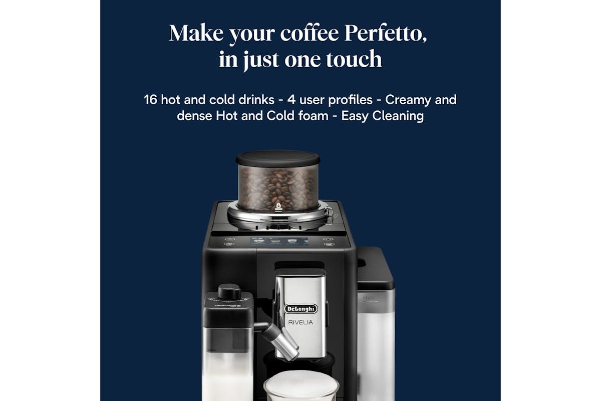 De'Longhi Rivelia Fully Automatic Bean-to-Cup Coffee Machine | EXAM440.55.B | Black-2