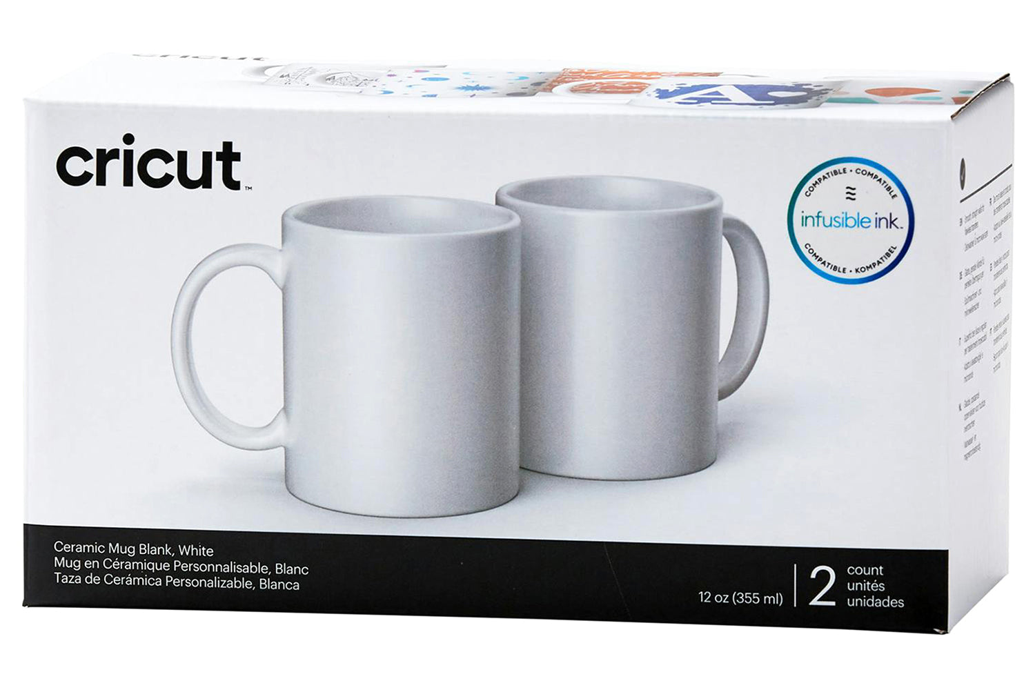 Cricut Ceramic Mug Blank | 2 Pack | White-8