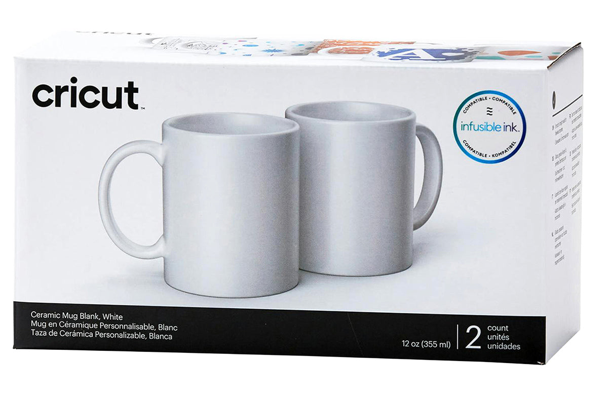 Cricut Ceramic Mug Blank | 2 Pack | White-8