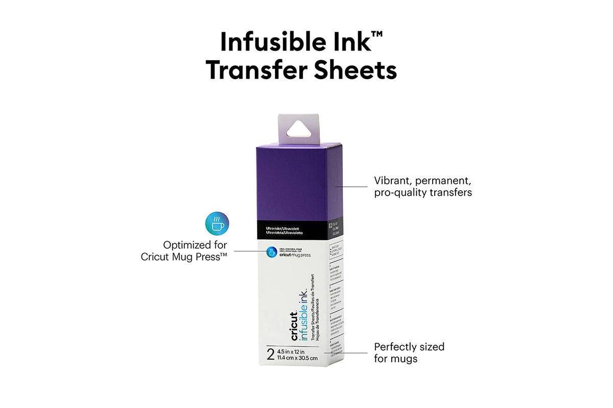 Cricut 4.5" x 12" Infusible Ink Transfer Sheets | Ultra Violet-2