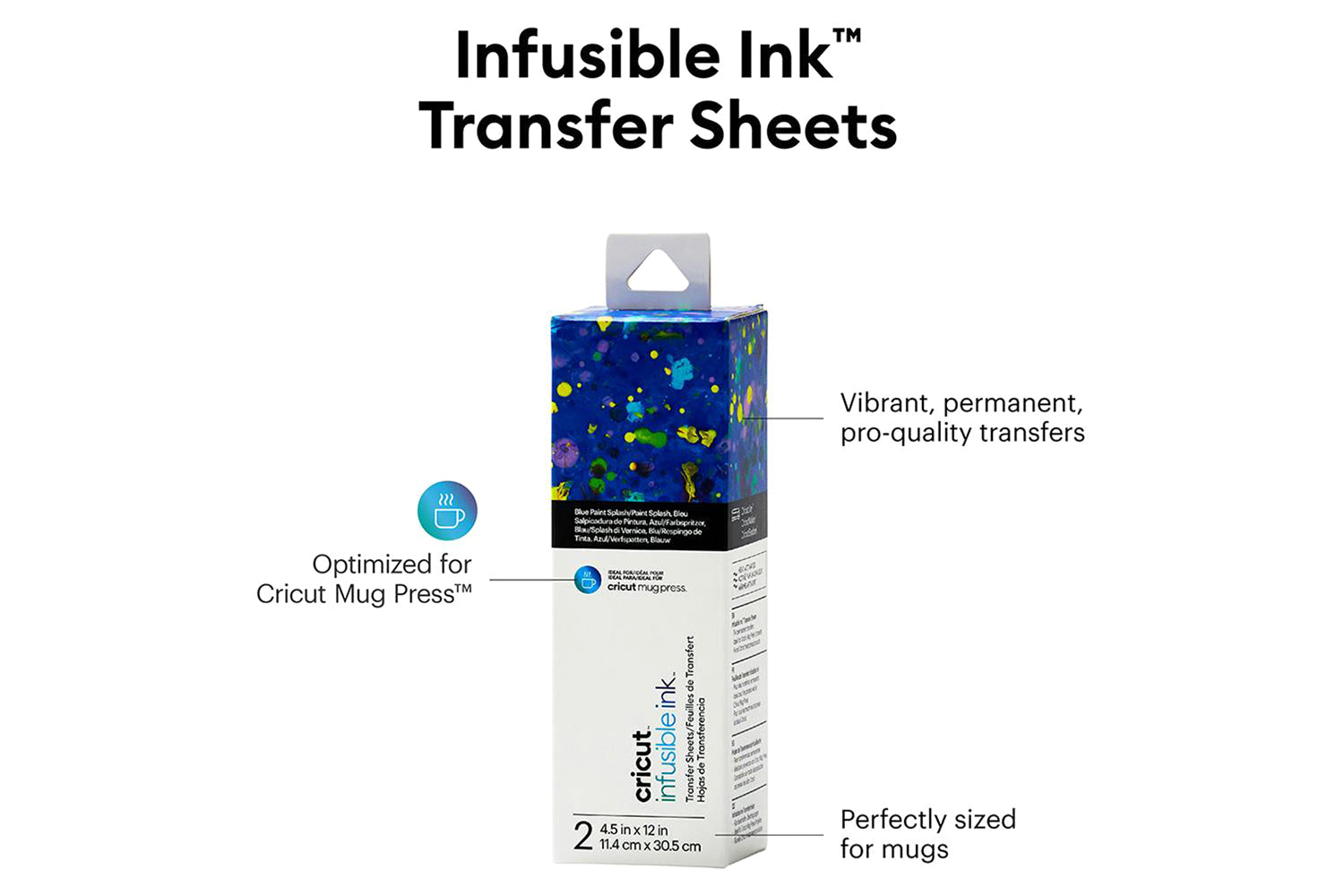Cricut 4.5" x 12" Infusible Ink Transfer Sheets | Blue Splash-4