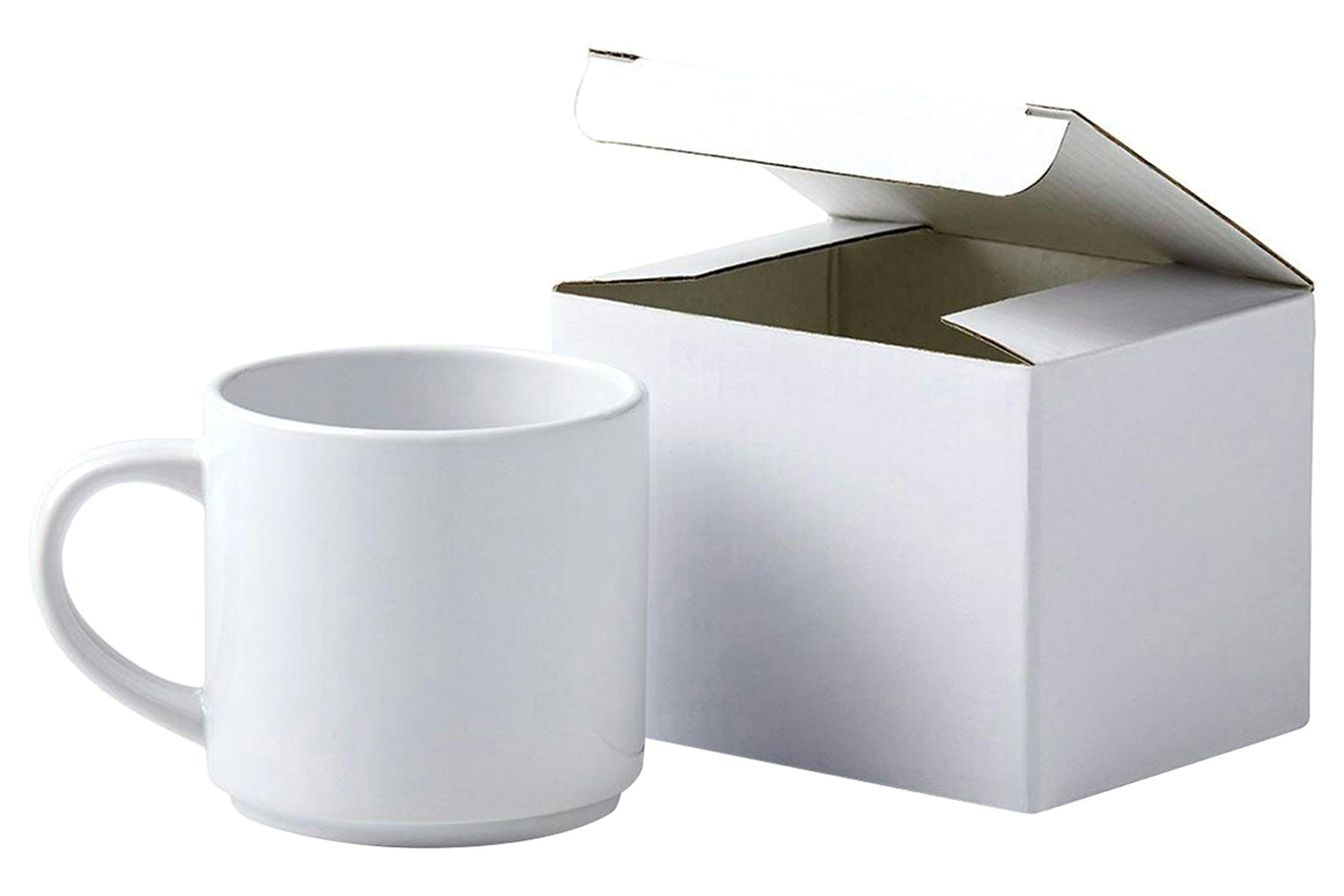 Cricut Stackable Ceramic Mug Blank | White | 4 Piece of Pack-4