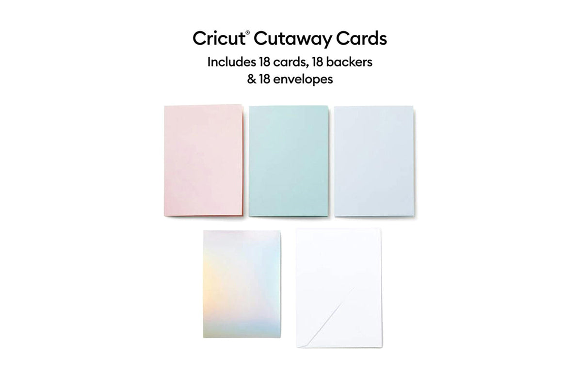 Cricut R10 Cutaway Cards Pastel Sampler | 18 ct-2