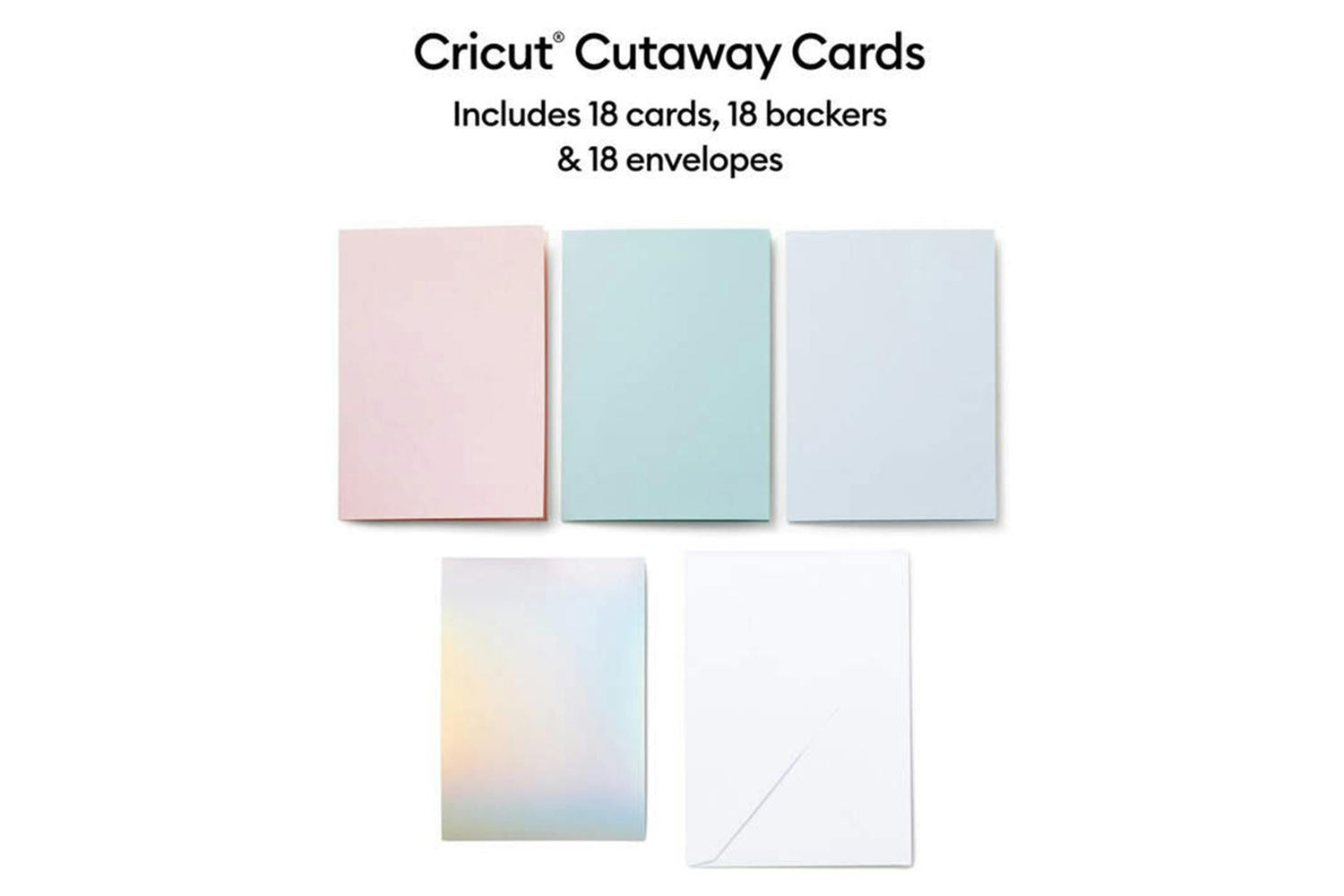 Cricut R10 Cutaway Cards Pastel Sampler | 18 ct-2