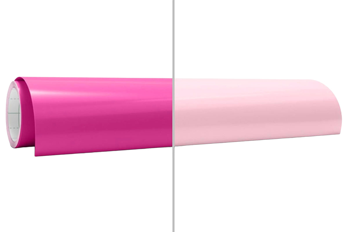 Cricut 2' Heat-Activated Color Changing Vinyl | Magenta/Light Pink-3