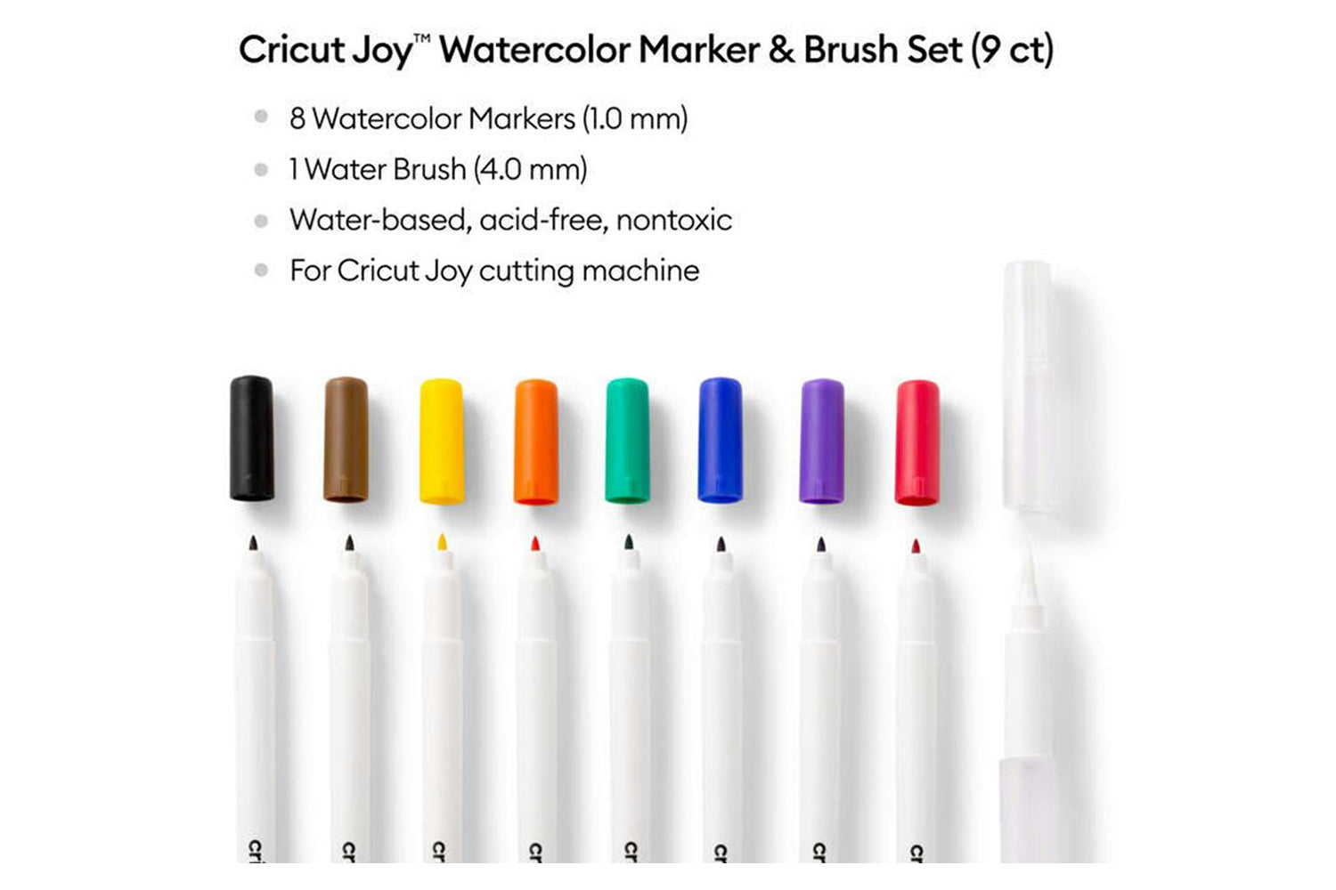 Cricut Joy Watercolor Marker & Brush Set | 9 ct-2