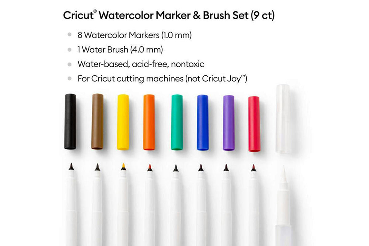 Cricut Watercolor Marker & Brush Set | 9 ct-2
