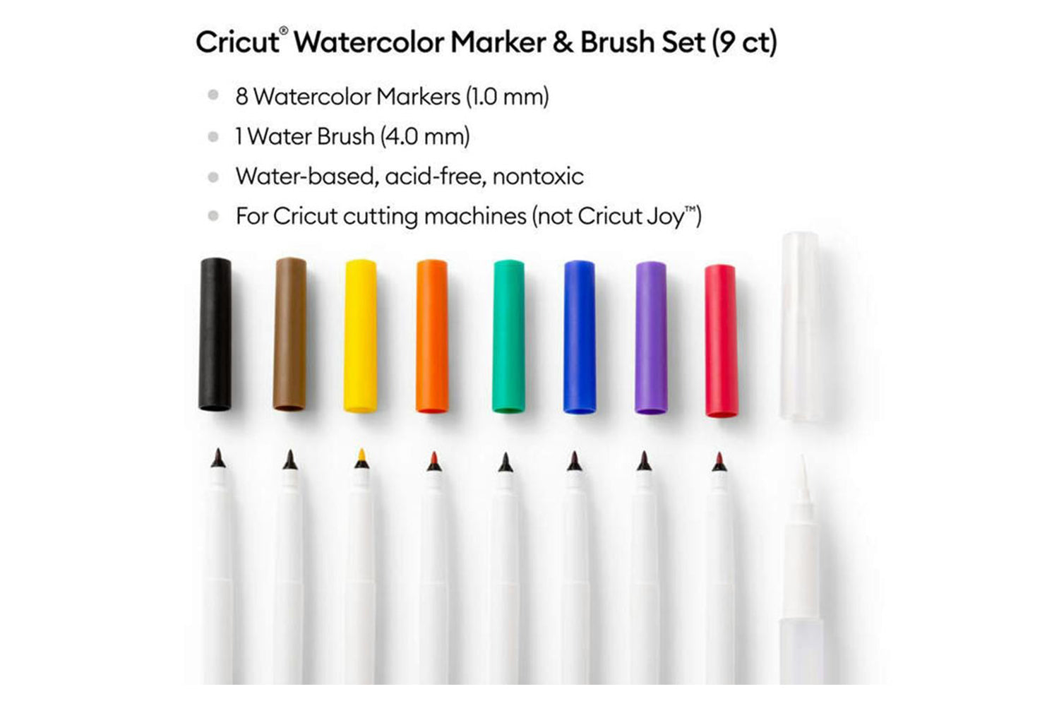 Cricut Watercolor Marker & Brush Set | 9 ct-2