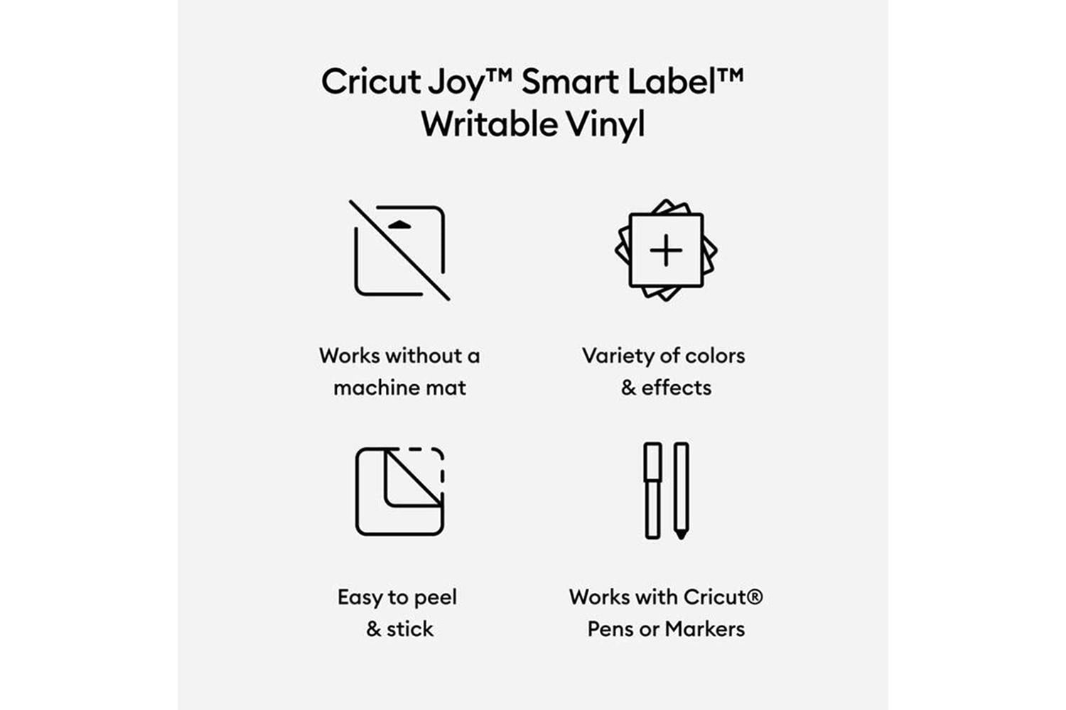Cricut Joy Smart Label Writable Vinyl | Permanent-2