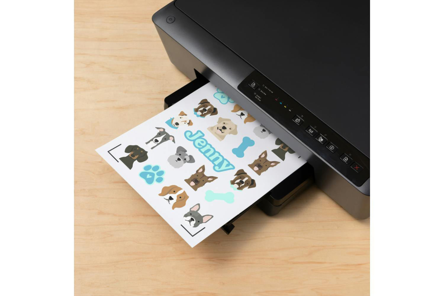 Cricut 8.3" x 11.7" Printable Waterproof Sticker Set | A4 | Transparent-2