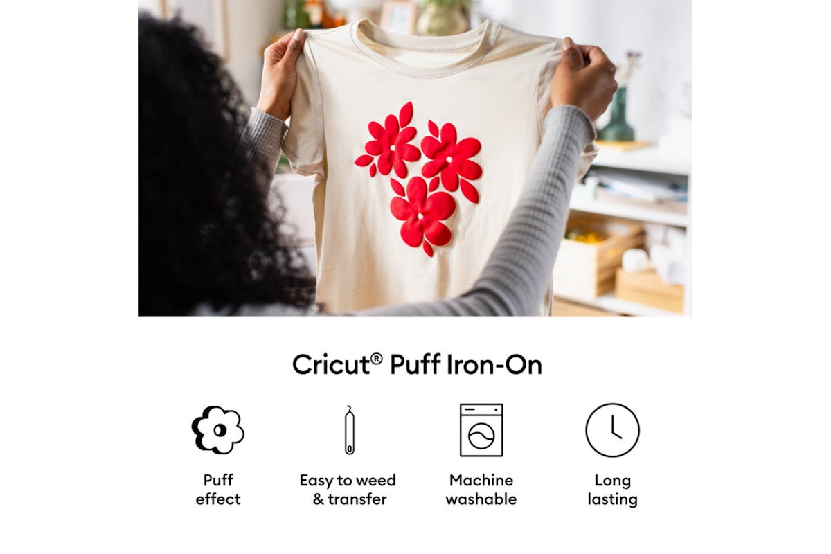 Cricut 12 x 19" Puff Iron-On | Black-2