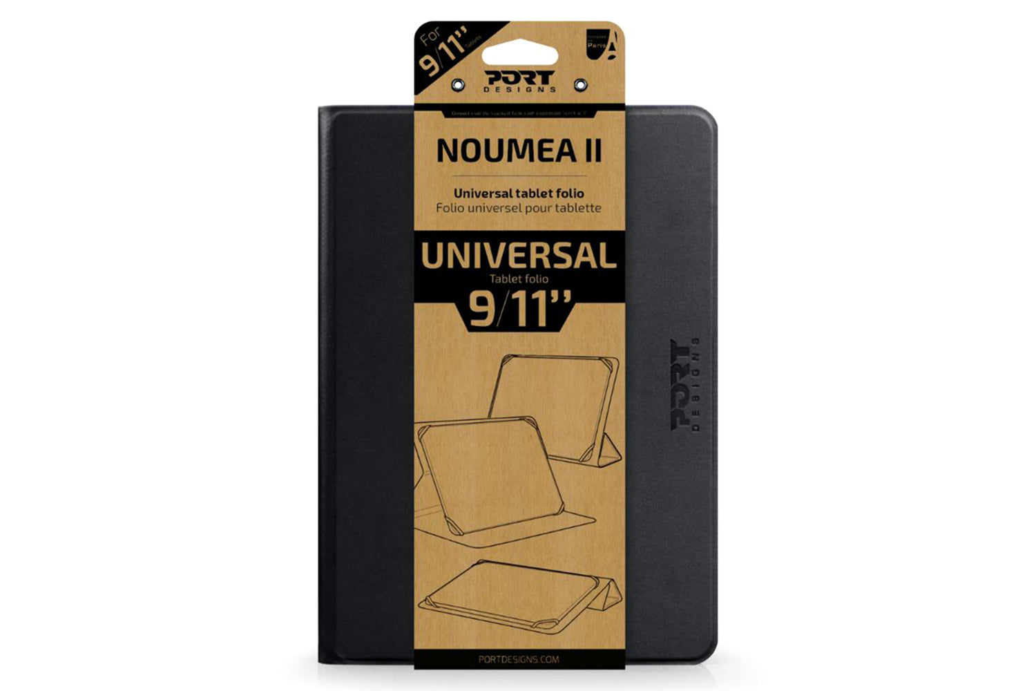 Port Designs Noumea II universal 9/11" Tablet Case | Black-2