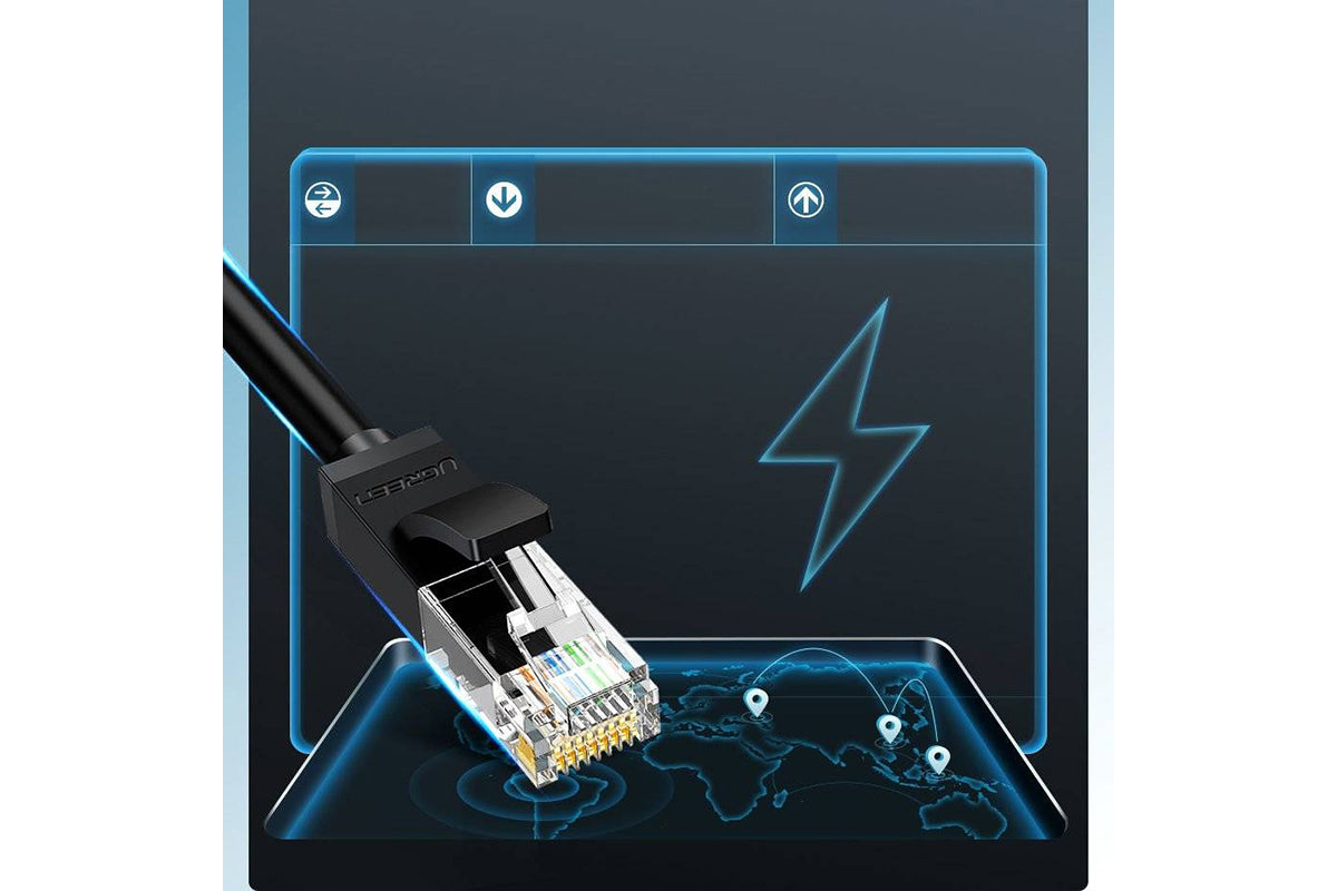 UGREEN Cat 6 UTP Network Ethernet RJ45 Cable | 20m | Black-3