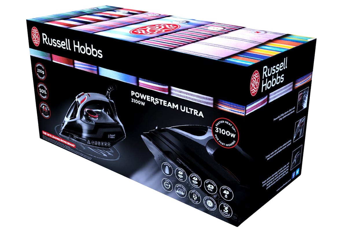 Russell Hobbs 3100W Powersteam Ultra Iron | 20630 | Black/Grey-13
