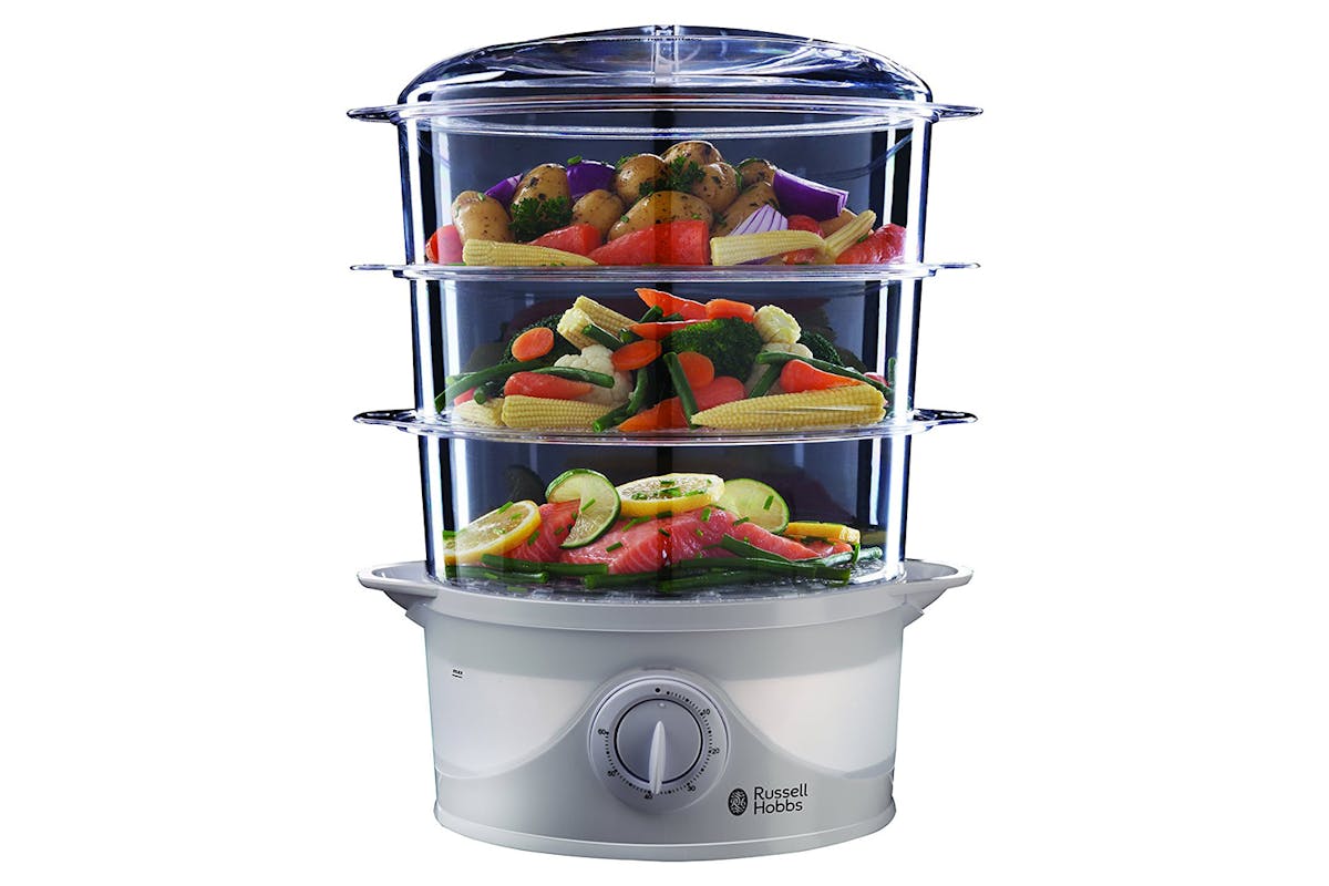 Russell Hobbs 3 Tier Food Steamer | 21140 | White