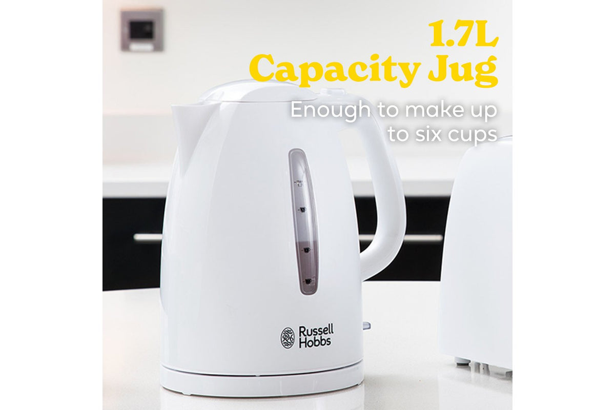 Russell Hobbs 1.7L Textures Kettle | 21270 | White-3