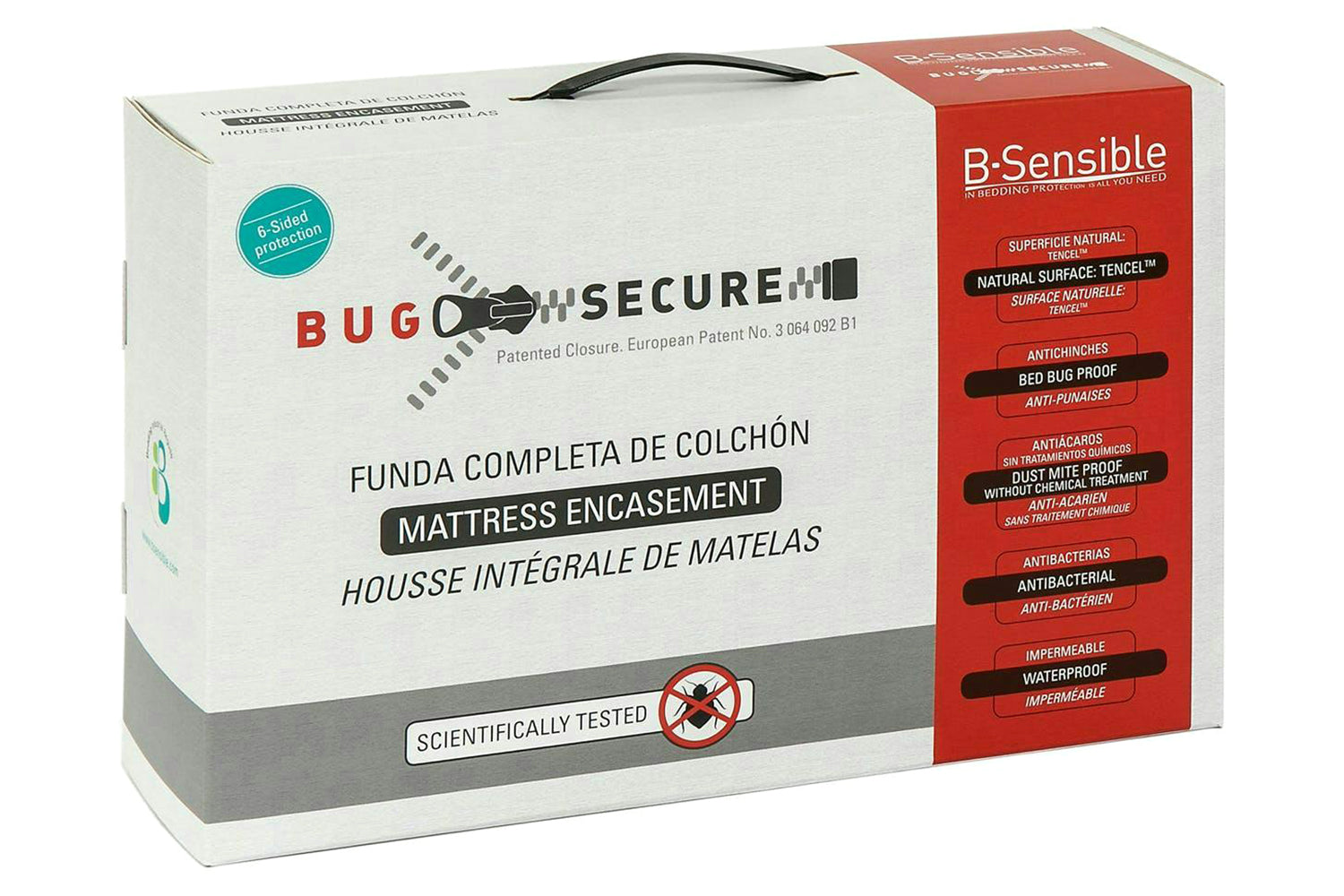 B-Sensible | Bug Secure Mattress Protector | King