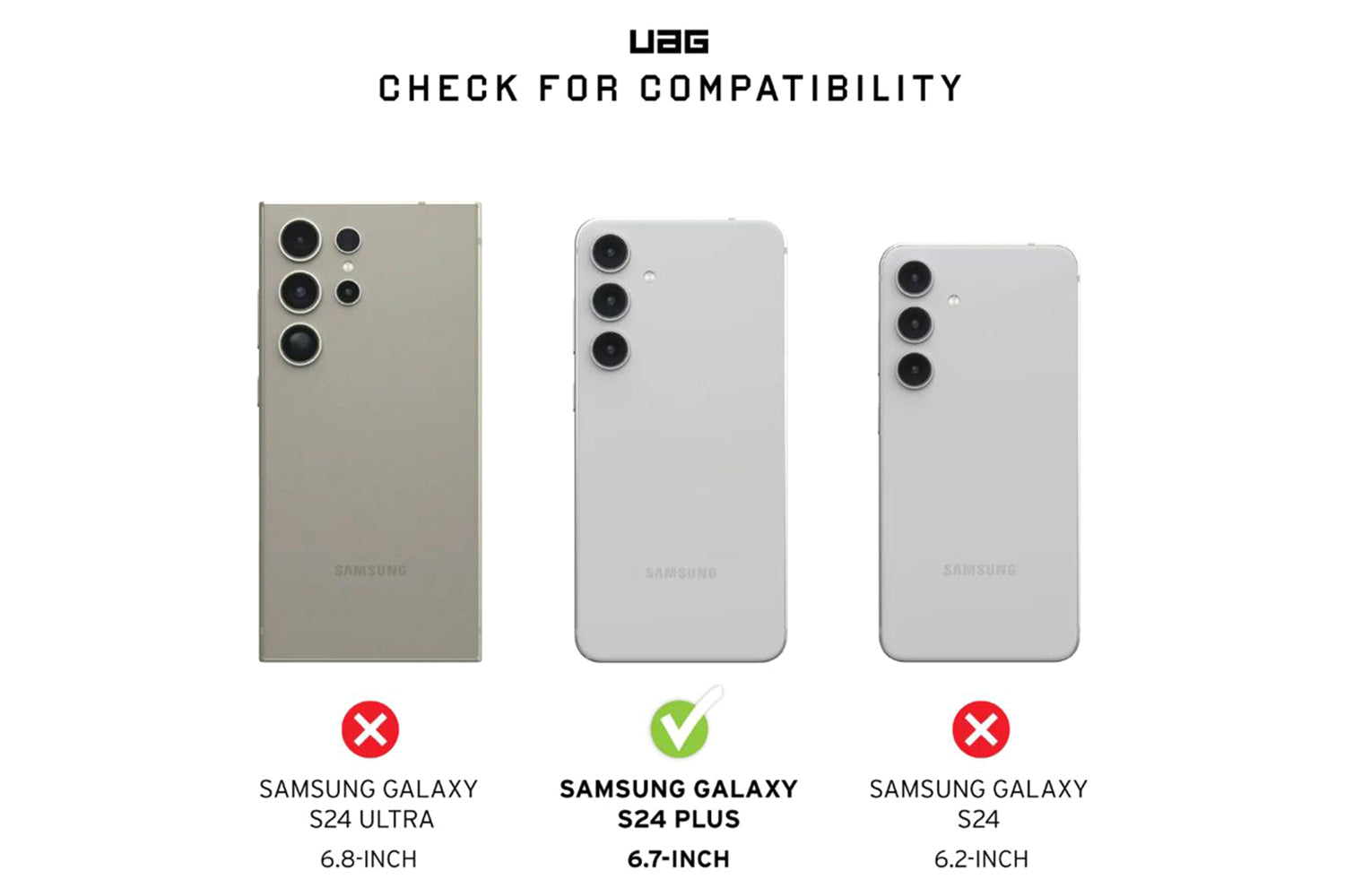 UAG Civilian Series Samsung Galaxy S24+ Case | Black-10