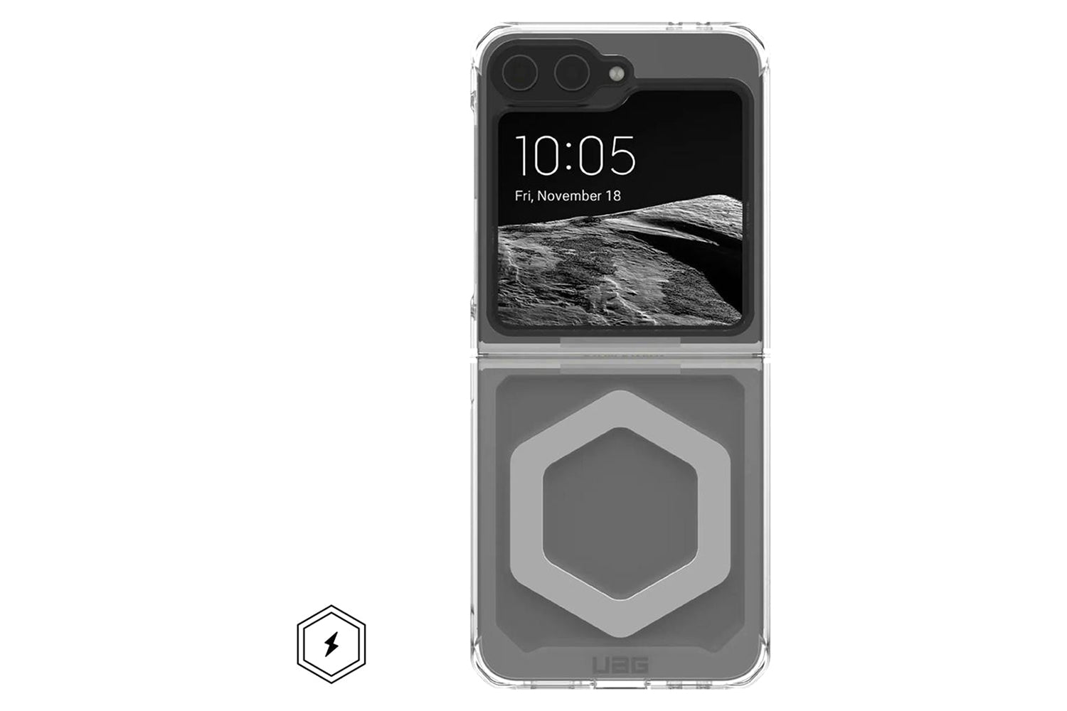 UAG Plyo Pro Magnetic Series Galaxy Z Flip6 Case 2024 | Ice & Silver-2