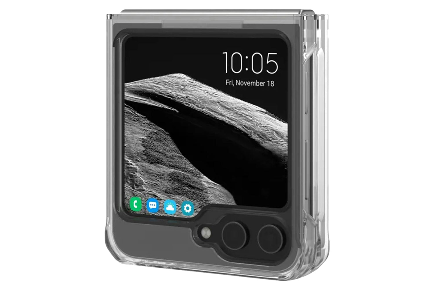 UAG Plyo Pro Magnetic Series Galaxy Z Flip6 Case 2024 | Ice & Silver-3
