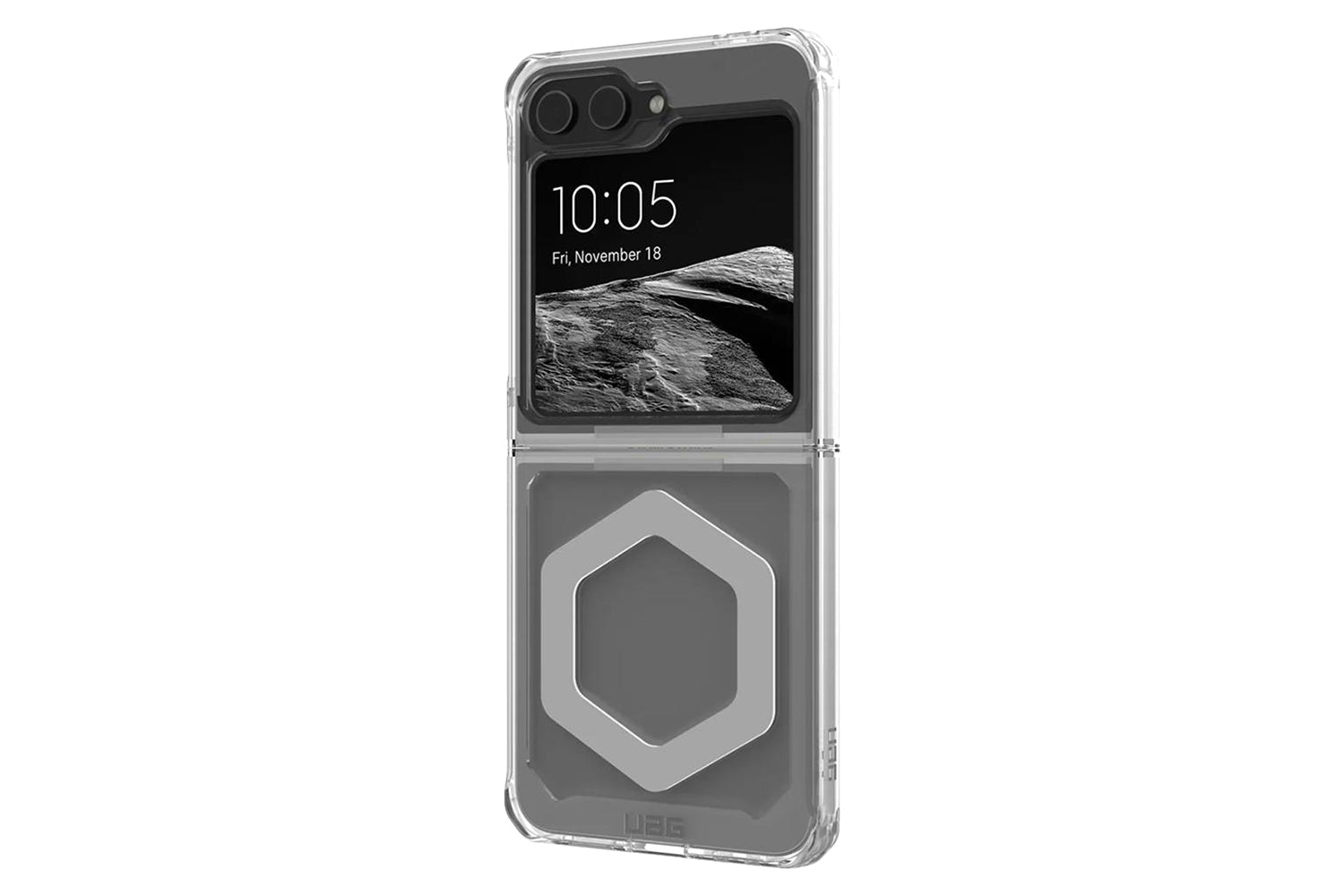 UAG Plyo Pro Magnetic Series Galaxy Z Flip6 Case 2024 | Ice & Silver-5