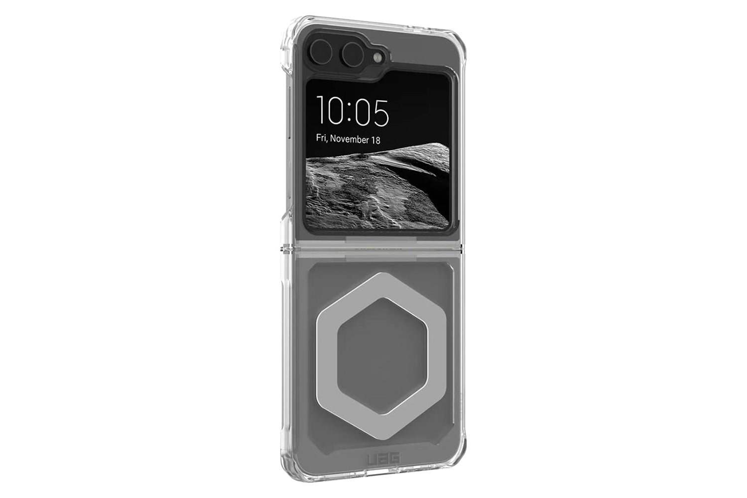 UAG Plyo Pro Magnetic Series Galaxy Z Flip6 Case 2024 | Ice & Silver-6
