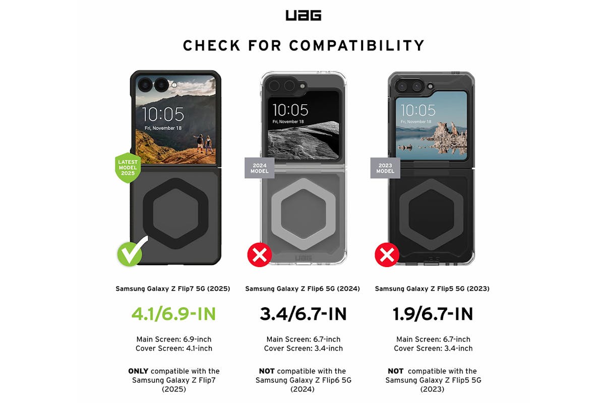 UAG Mouve Samsung Galaxy Z Flip7 Case | Ash-3
