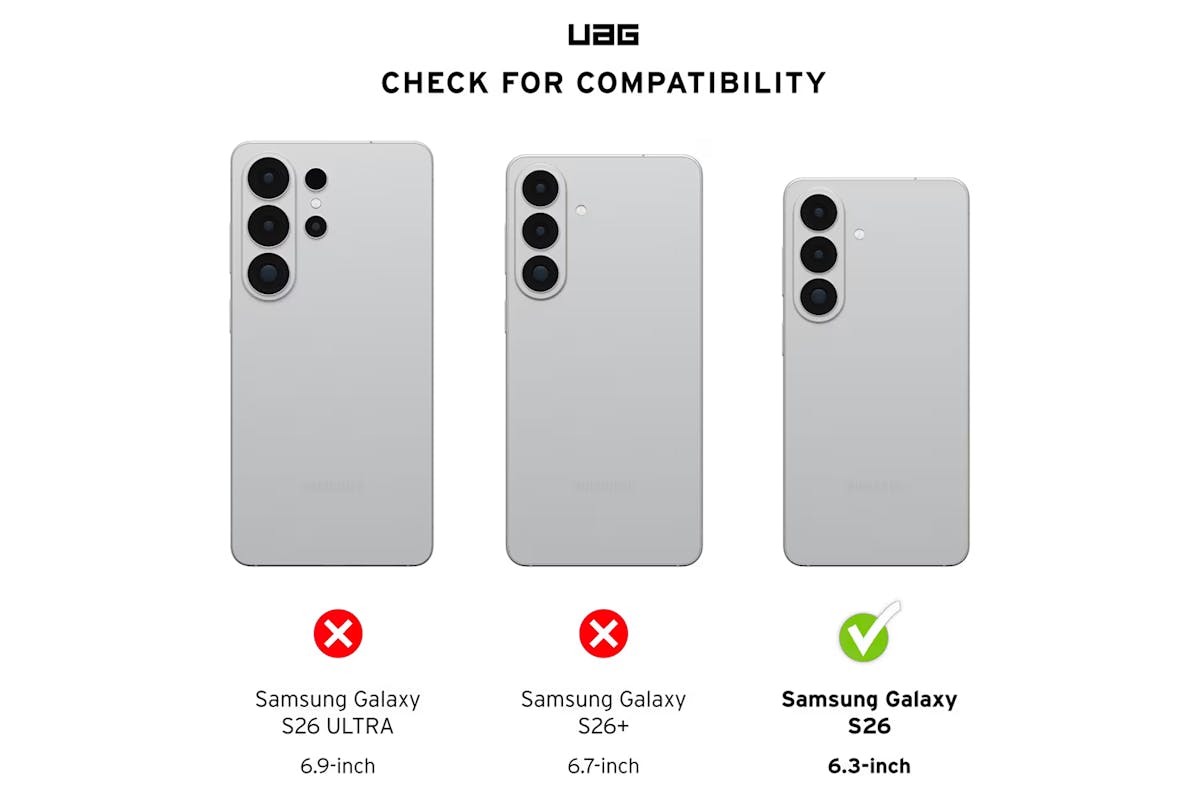 UAG Scout Clear Samsung Galaxy S26 Case | Ice/White-3