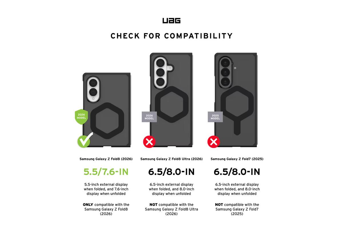 UAG Mouve XTE Samsung Galaxy Z Fold8 Ultra Case | Ash-13