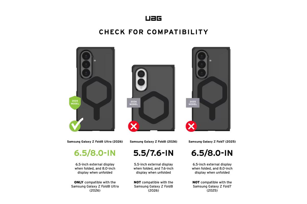 UAG Mouve XTE Samsung Galaxy Z Fold8 Ultra Case | Ash-13