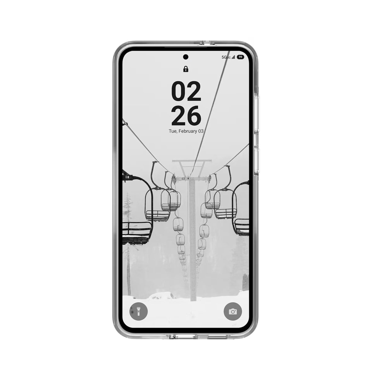 UAG Samsung Galaxy S26 FE Scout Clear Case | Ice/White-2