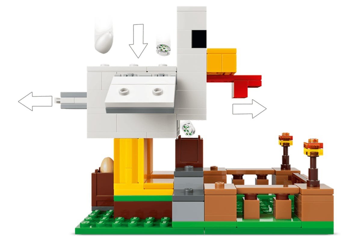 Lego Chicken Farm Building Toys Set-6