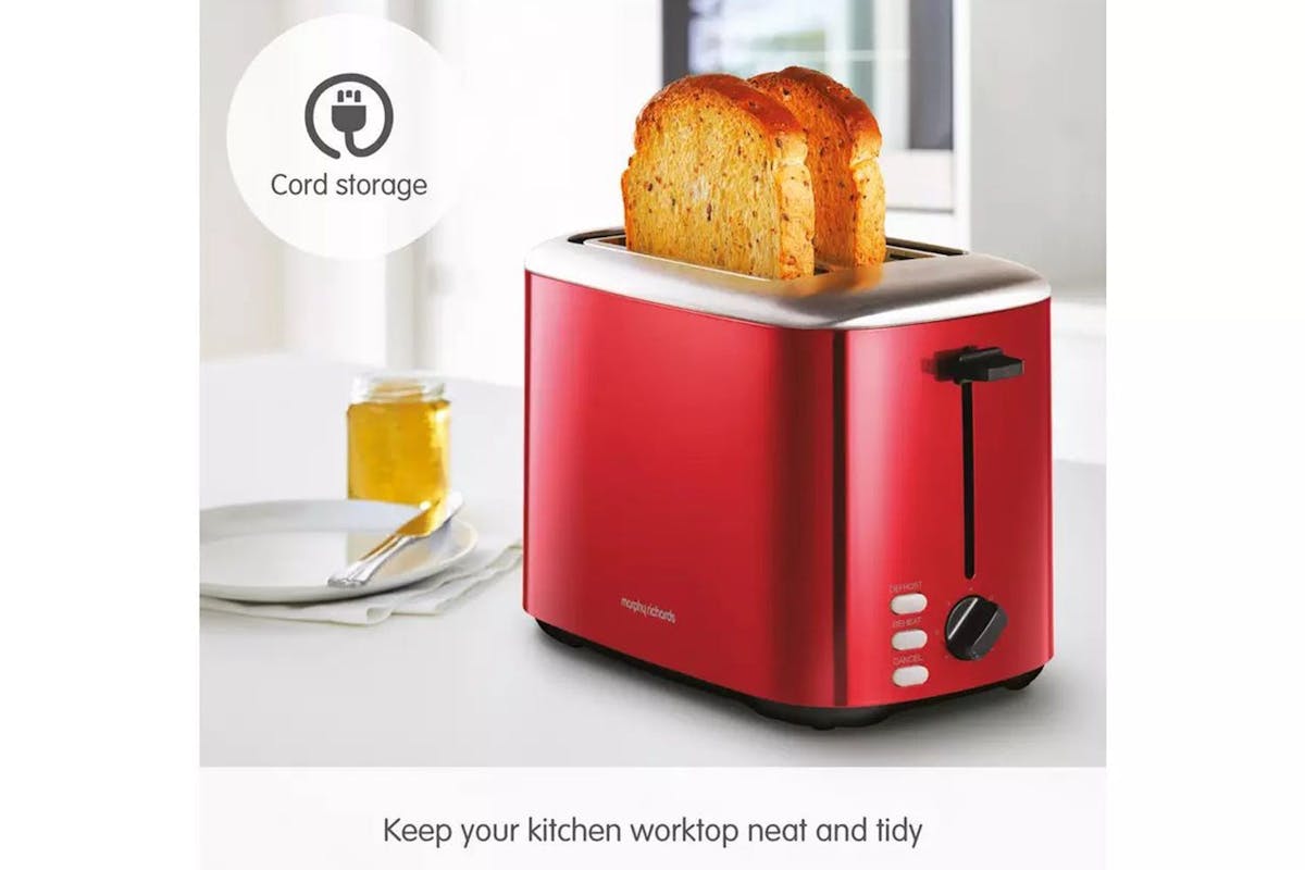 Morphy Richards Equip 2 Slice Toaster | 222066 | Red-7