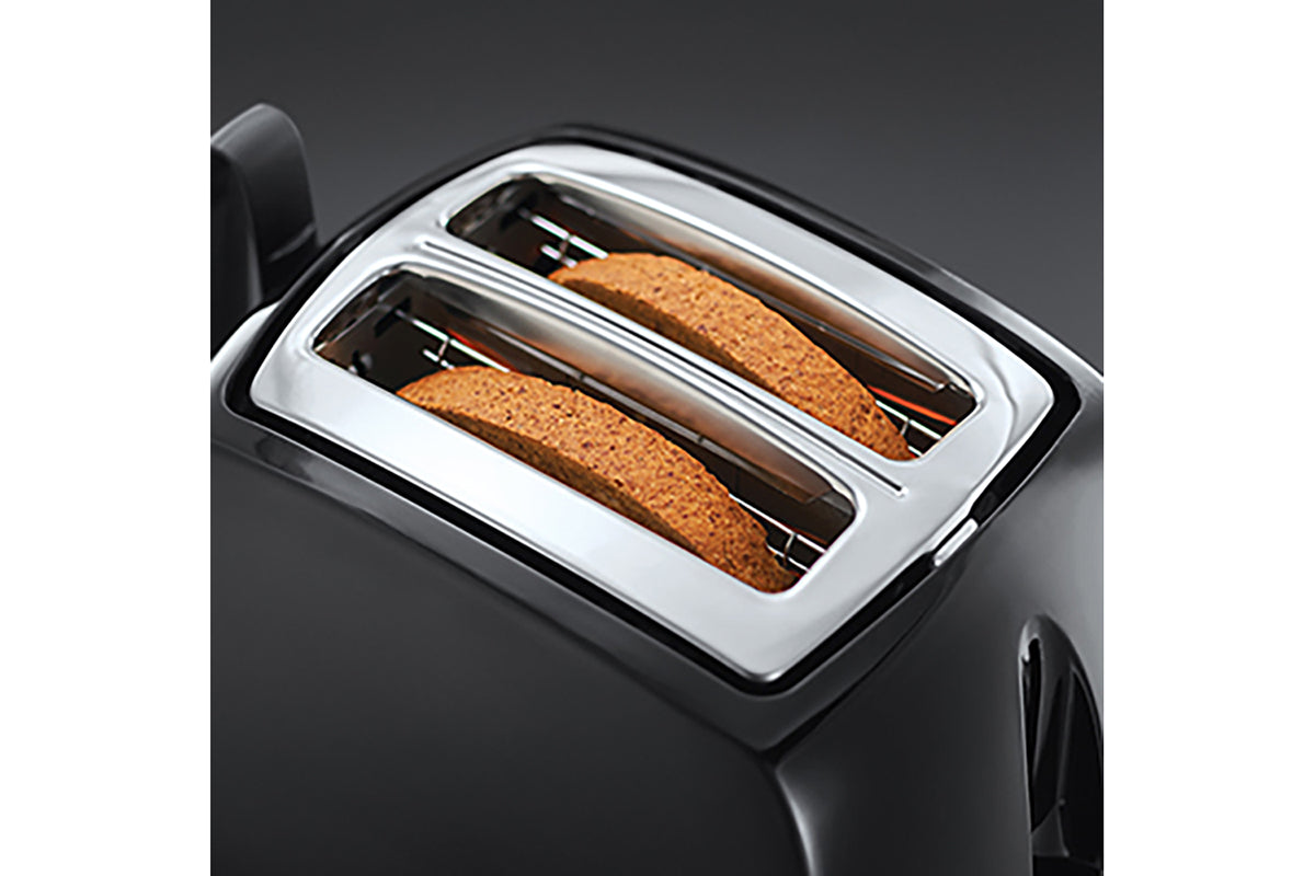 Russell Hobbs Textures Plus 2 Slice Toaster | 22601 | Black-4
