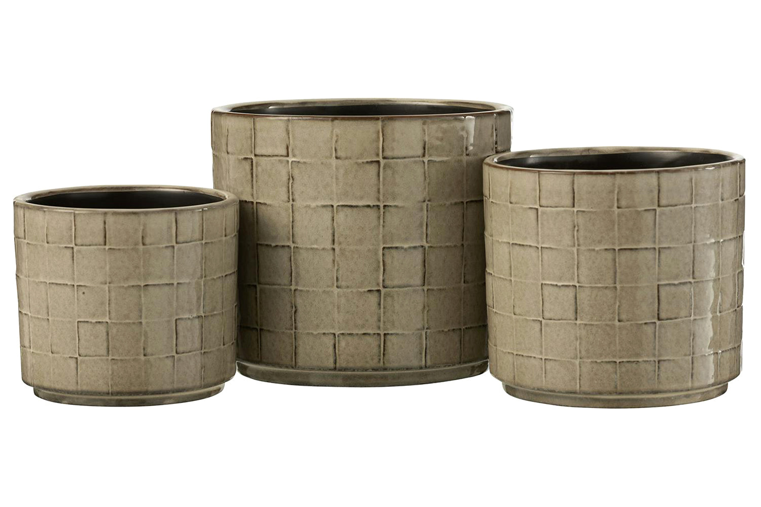 Flowerpot Square | Beige/Grey | Large-2