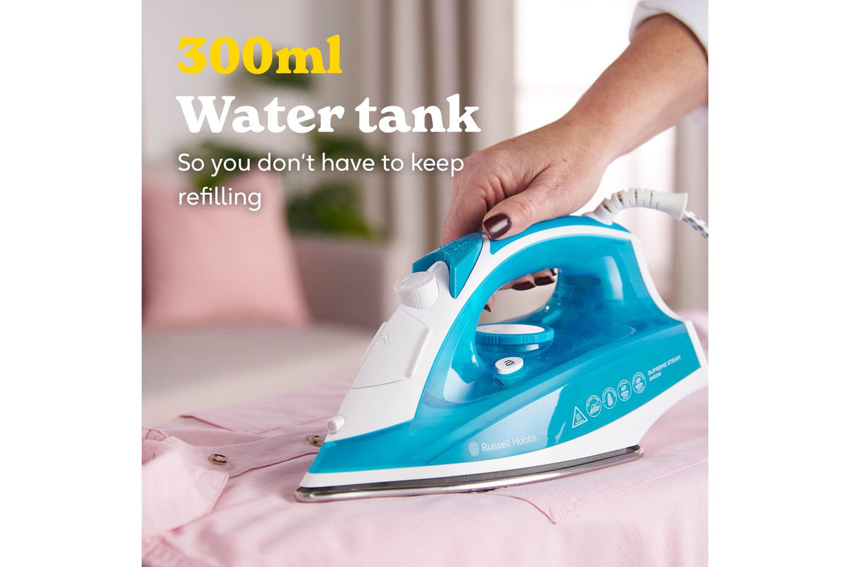 Russell Hobbs 2400W Supreme Steam Traditional Iron | 23061 | White/Blue-2