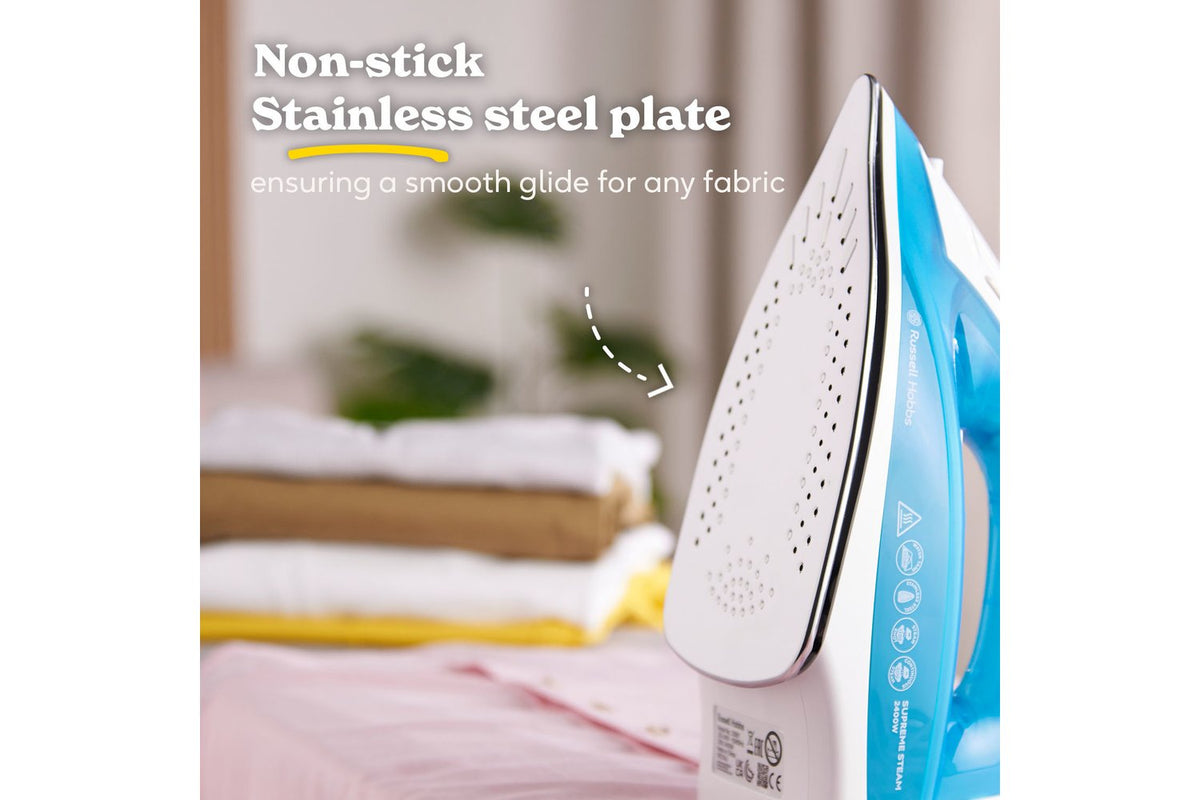 Russell Hobbs 2400W Supreme Steam Traditional Iron | 23061 | White/Blue-3