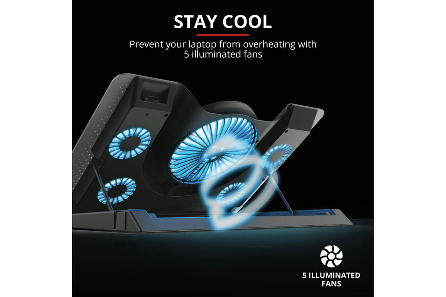Trust GXT 1125 Quno Laptop Cooling Stand | 23581-4
