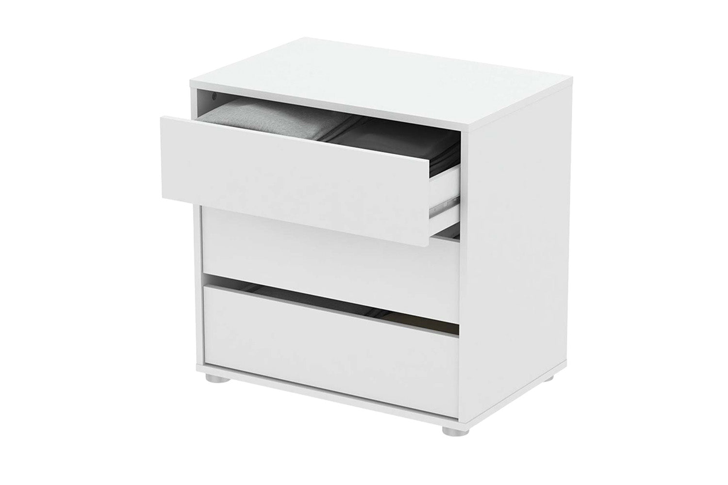 Blokty Chest of Drawer 60 cm | 3 Drawer | White-4