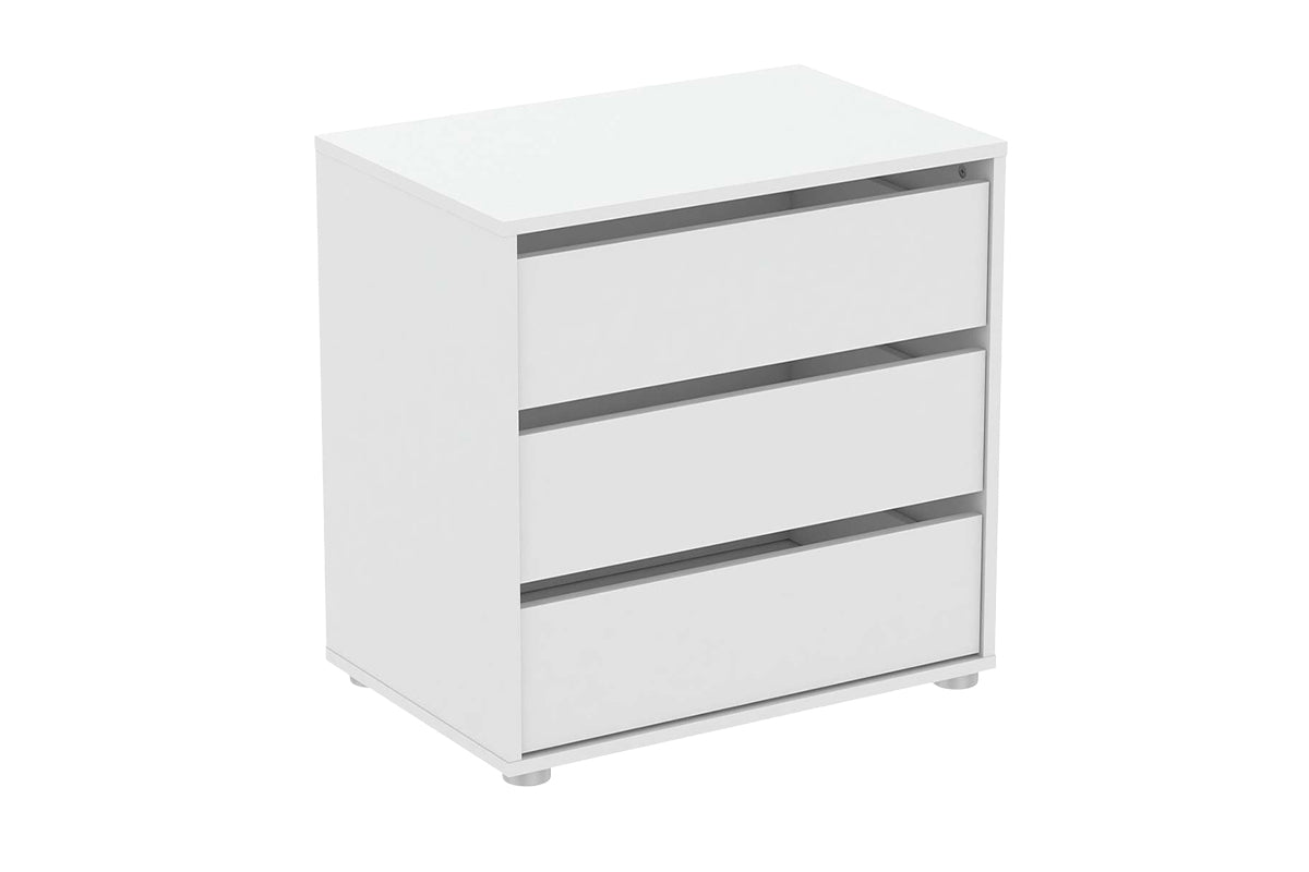 Blokty Chest of Drawer 60 cm | 3 Drawer | White-2