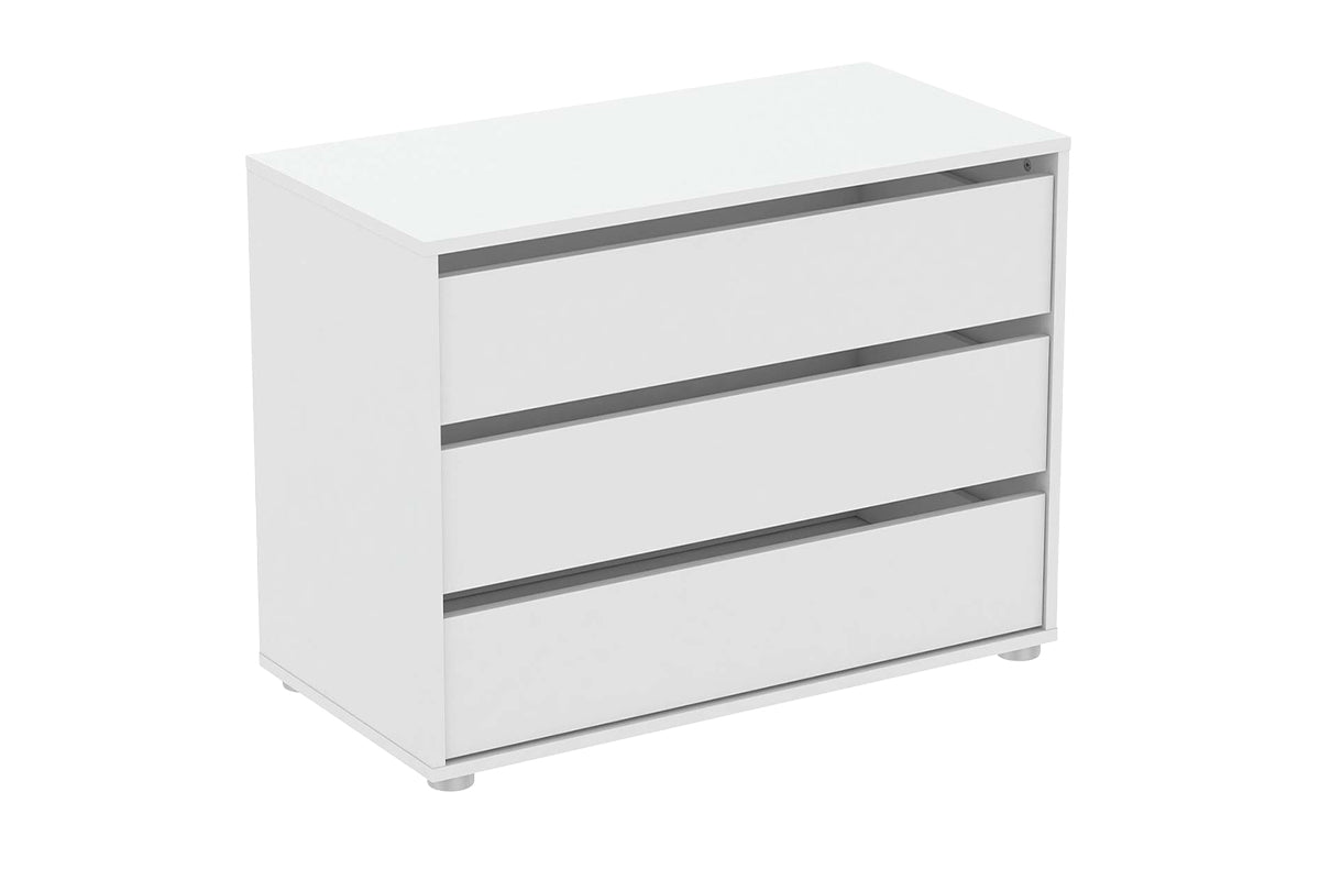 Blokty Chest of Drawer 80 cm | 3 Drawer | White-2