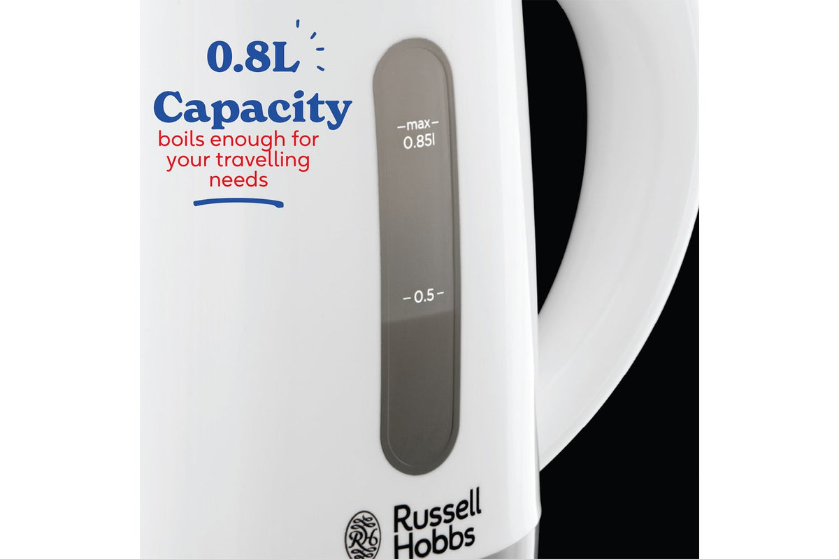 Russell Hobbs 0.85L Compact Travel Kettle | 23840 | White-3