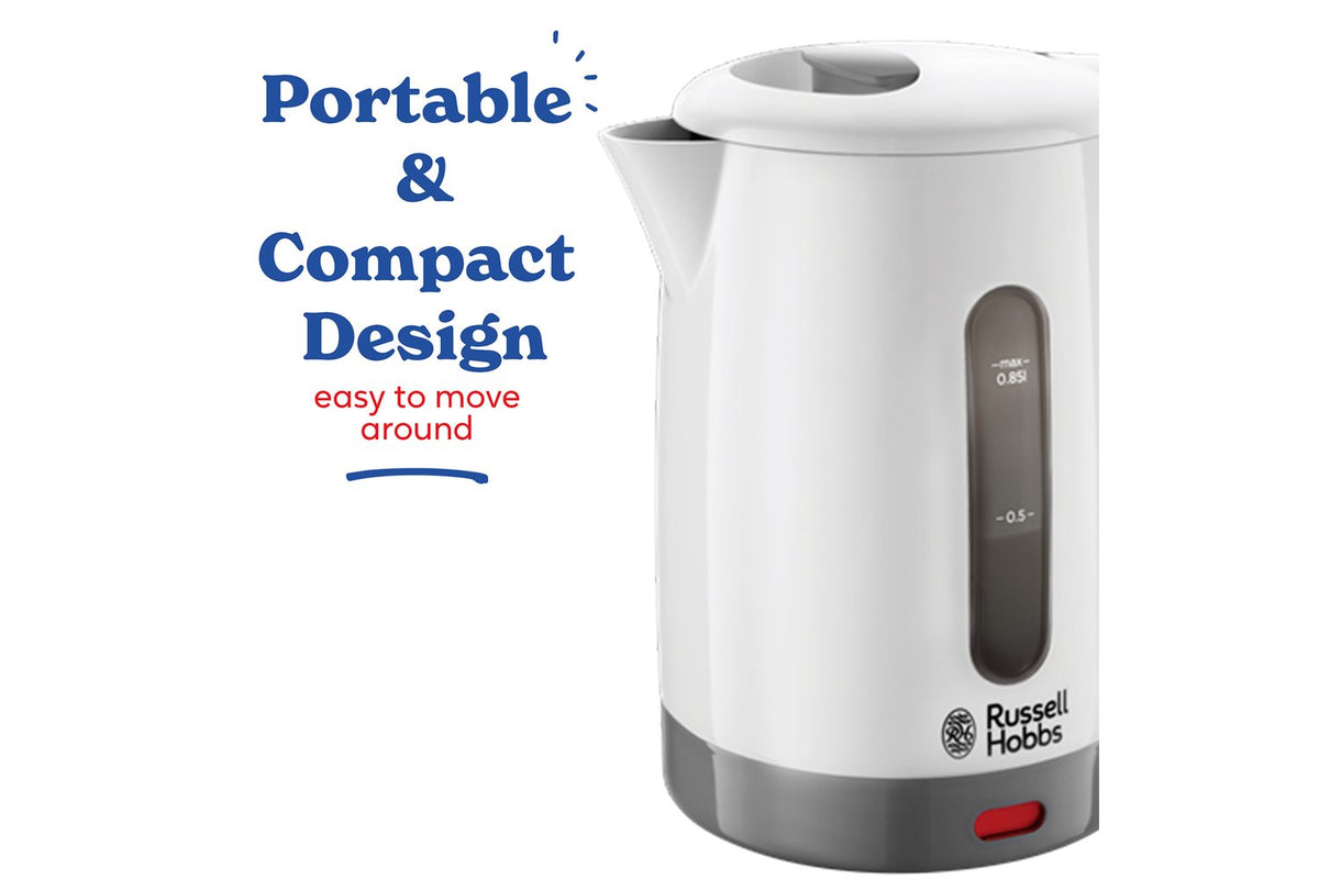 Russell Hobbs 0.85L Compact Travel Kettle | 23840 | White-4