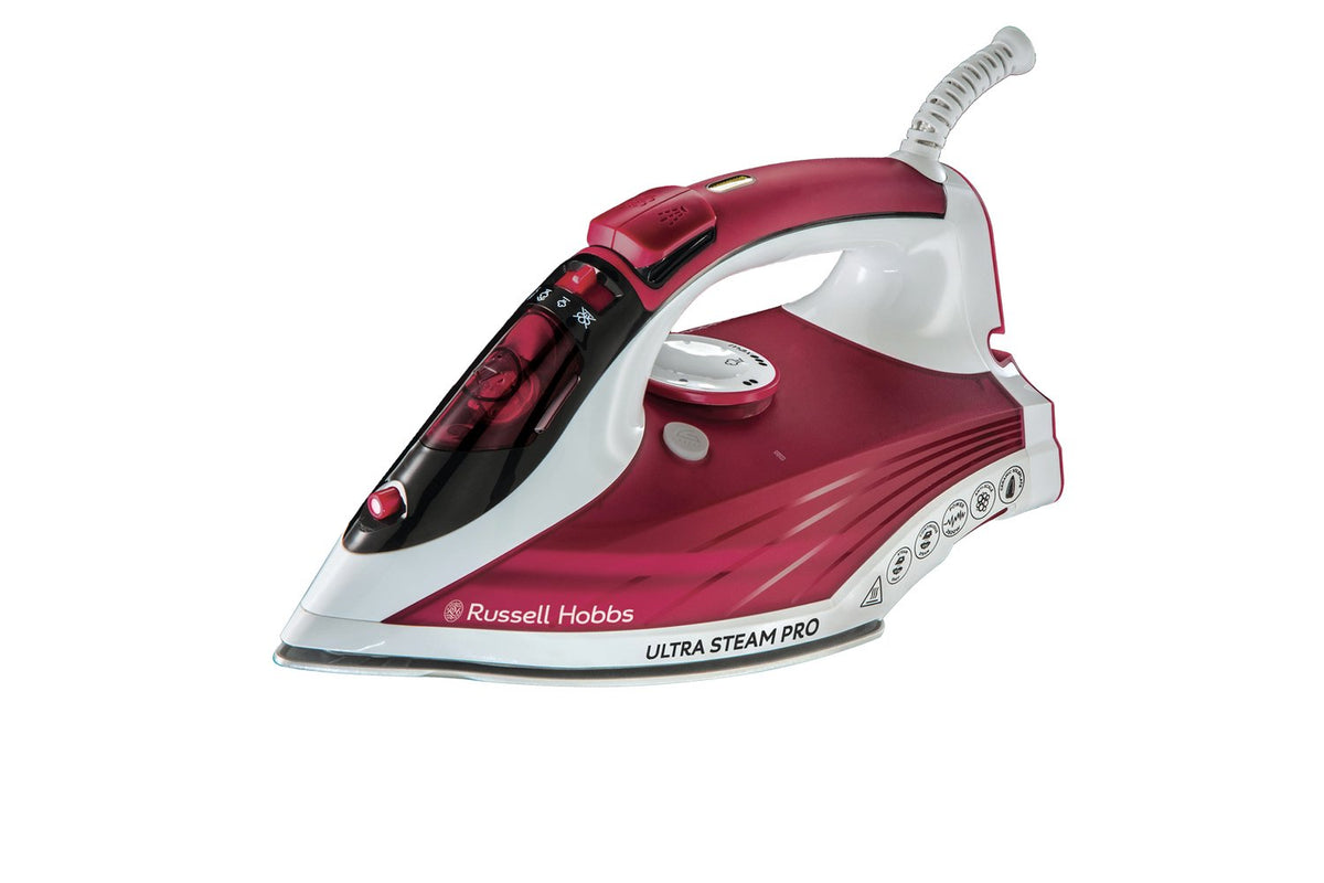 Russell Hobbs 2600W Ultra Steam Pro Iron | 23990 | Red
