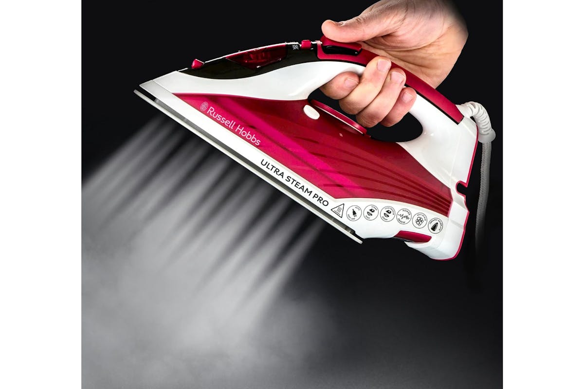Russell Hobbs 2600W Ultra Steam Pro Iron | 23990 | Red-5