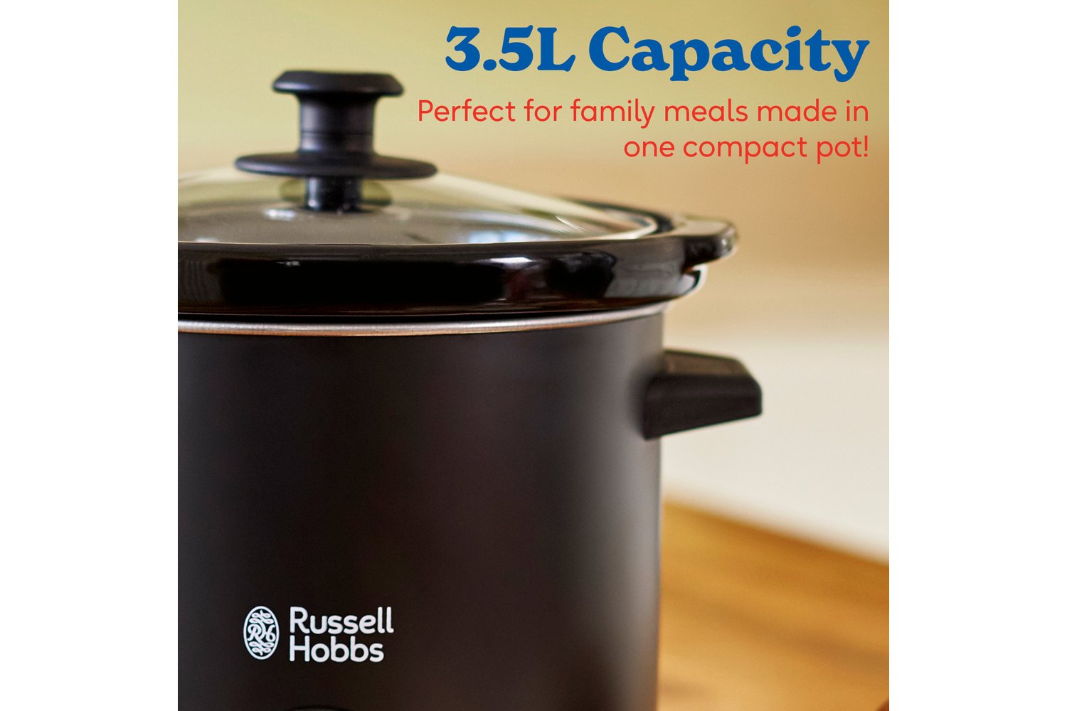 Russell Hobbs 3.5L Chalk Board Slow Cooker | 24180 | Black-2
