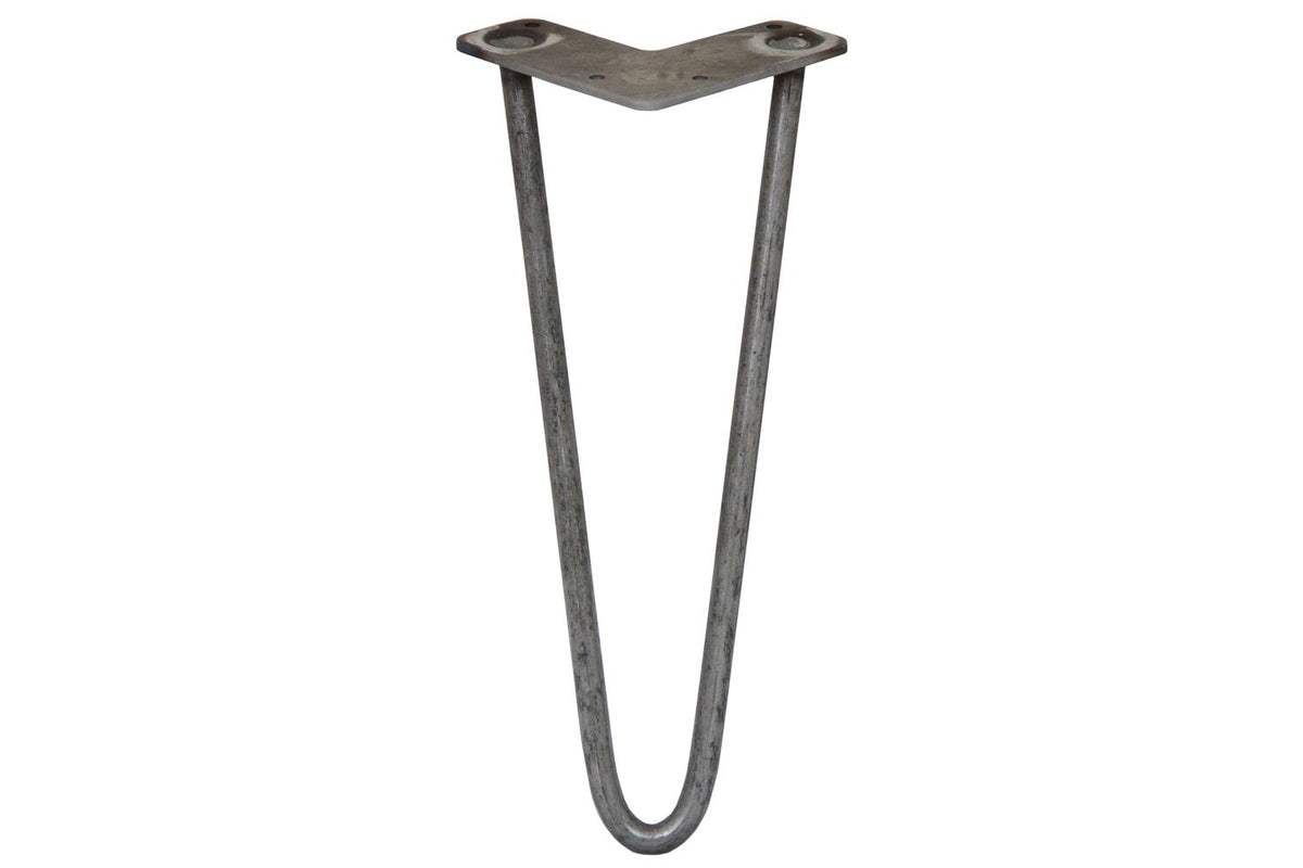 Monstershop Hairpin Legs 2 Prong | Raw Steel | 12mm