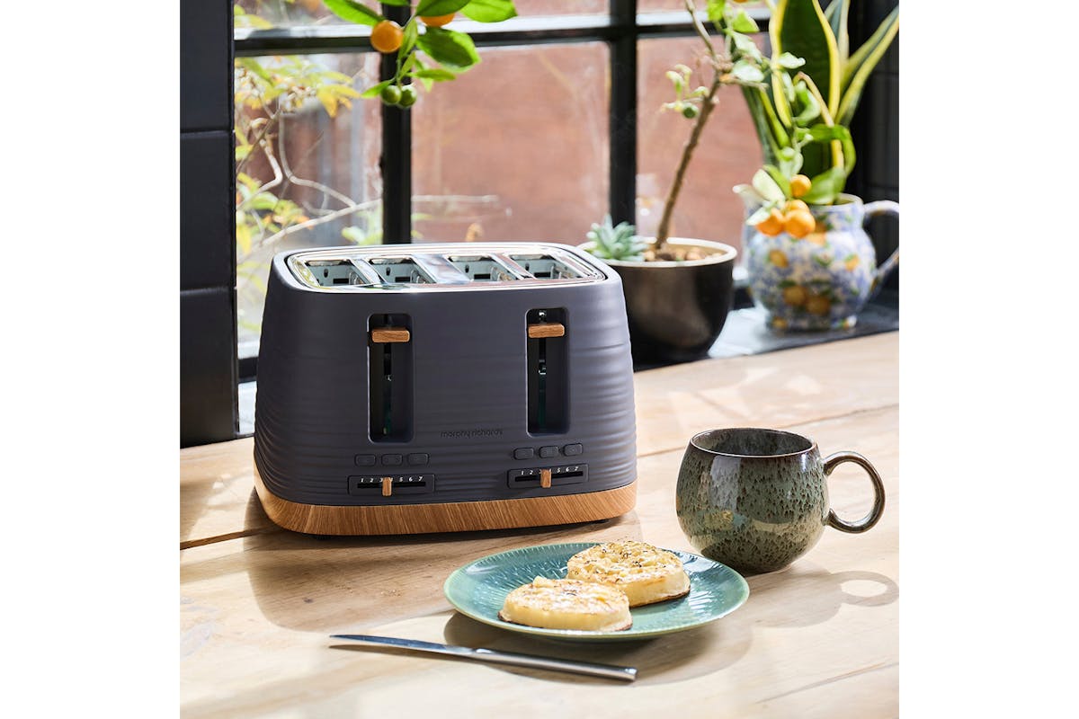 Morphy Richards Clay 4 Slice Toaster | 243101 | Grey-11