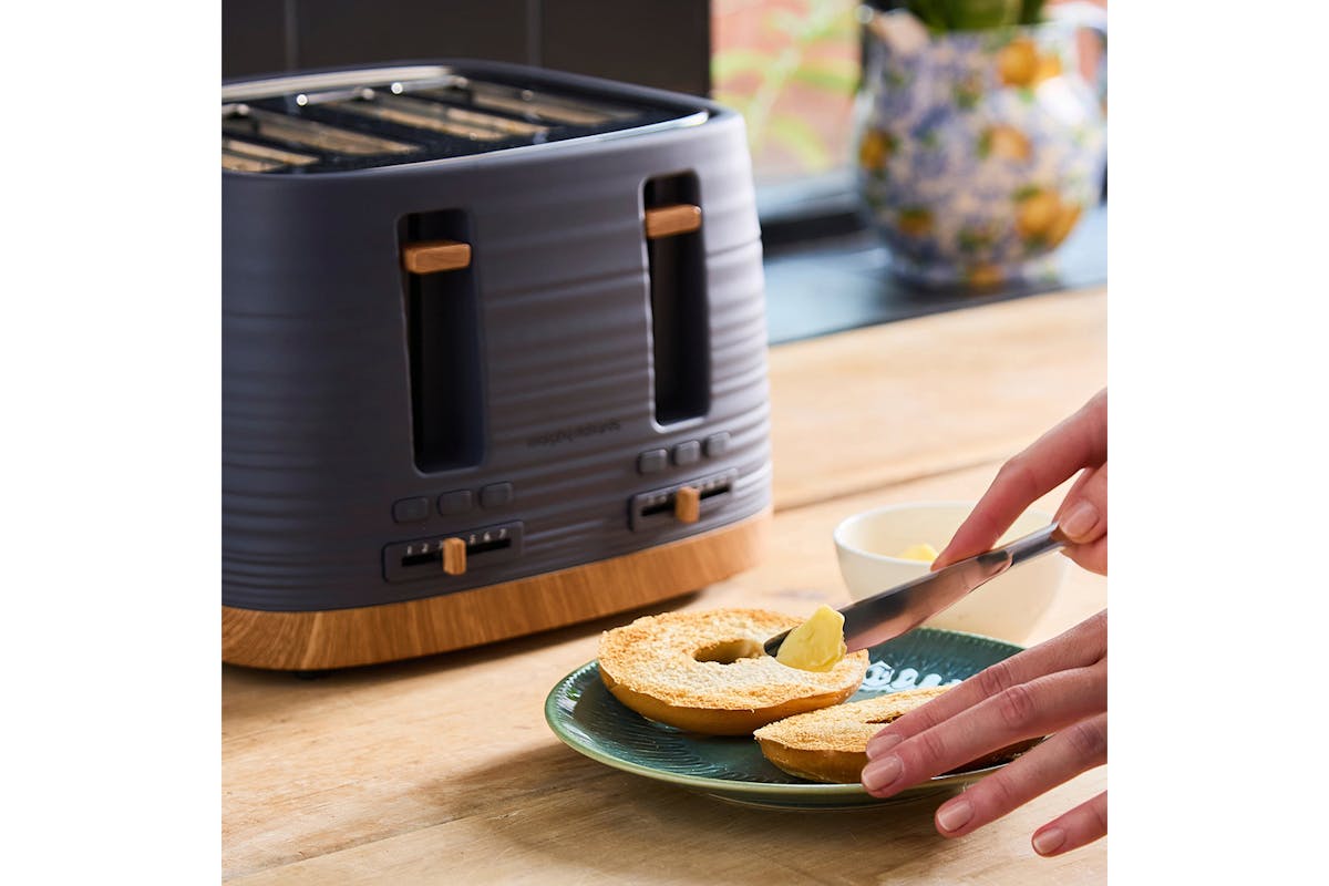 Morphy Richards Clay 4 Slice Toaster | 243101 | Grey-12